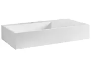 Hängewaschbecken CUSCO 75 x 43 cm Mineralguss Weiß_981543