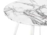 Esstisch GUTIERE Weißer Marmor 80 cm 80 cm_850645