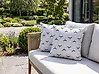 Gartenkissen 2er Set CUNEO Geometrisches Muster 45 x 45 cm Grün