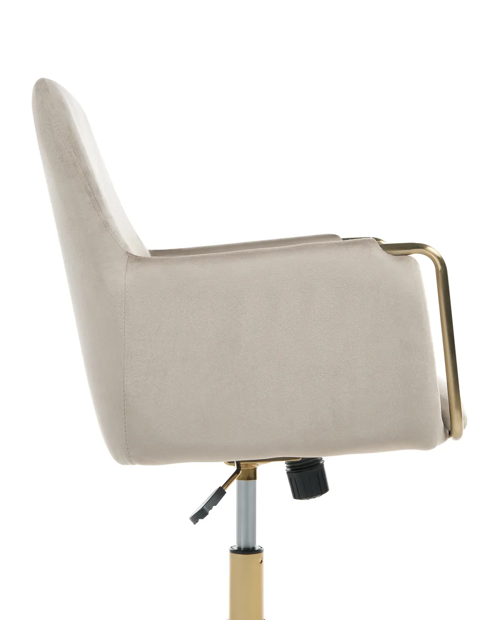 Schreibtischstuhl ALTONA Samtstoff Beige_1131978