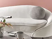 Throw Cushion SALVIA 30 x 30 cm Boucle Grey Solid_1183912