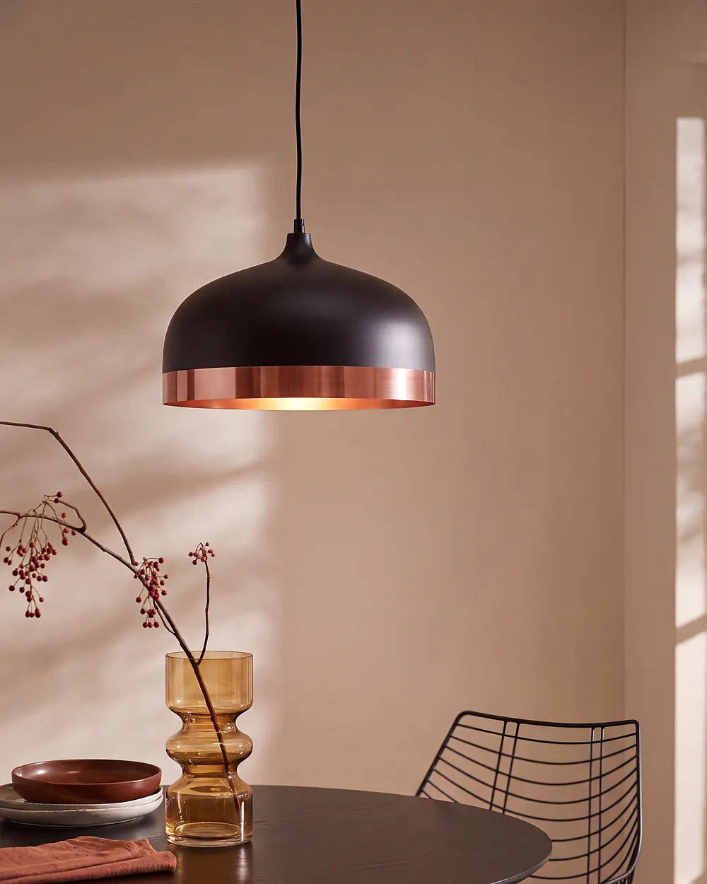 Pendant Lamp PARINA Metal Black_1149569
