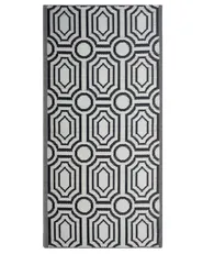 Outdoor Rug BIDAR Black 90 x 180 cm Reversible_716325