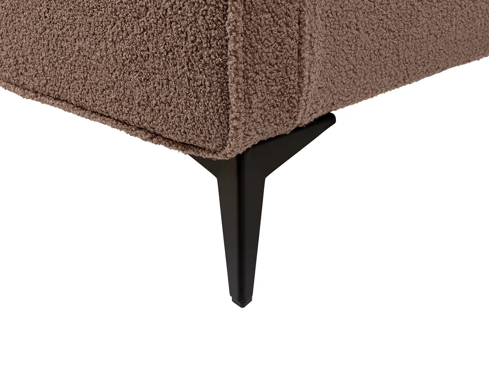 Bett mit Lattenrost Bouclé VALOGNES 160 x 200 cm Braun_937200