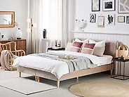 Boxspringbett Samtstoff MARQUISE 160 x 200 cm Beige_1179648