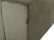 Corner Sofa 4 Seater LUNGO Corduroy Green Right Hand_962322
