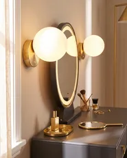 LED Wandlampe TEIFI mit Dimmer Glas Weiß_1102657