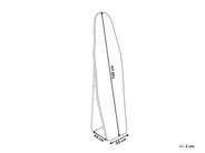 Standspiegel LARCHE 160 cm Metall Gold_914849