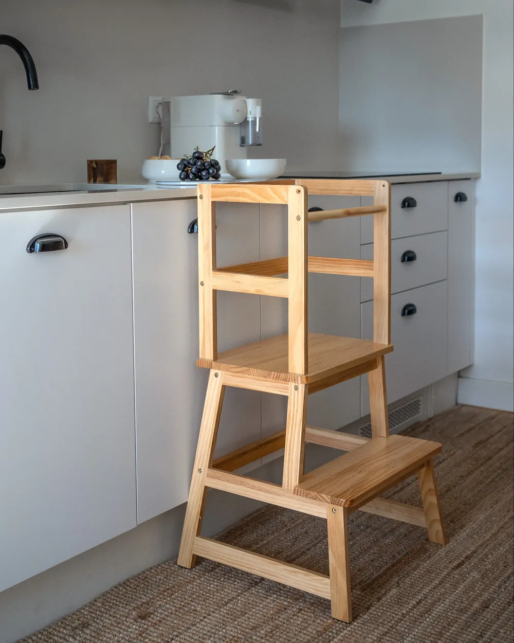 Kitchen Helper BREMER Pine Wood Light Brown_1063981
