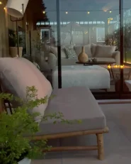 Outdoor Couchtisch GIAVENO 145 cm 79 cm Akazienholz Braun_1171234