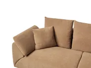 Ecksofa 4-Sitzer LUNNER Cord Braun linksseitig_945655