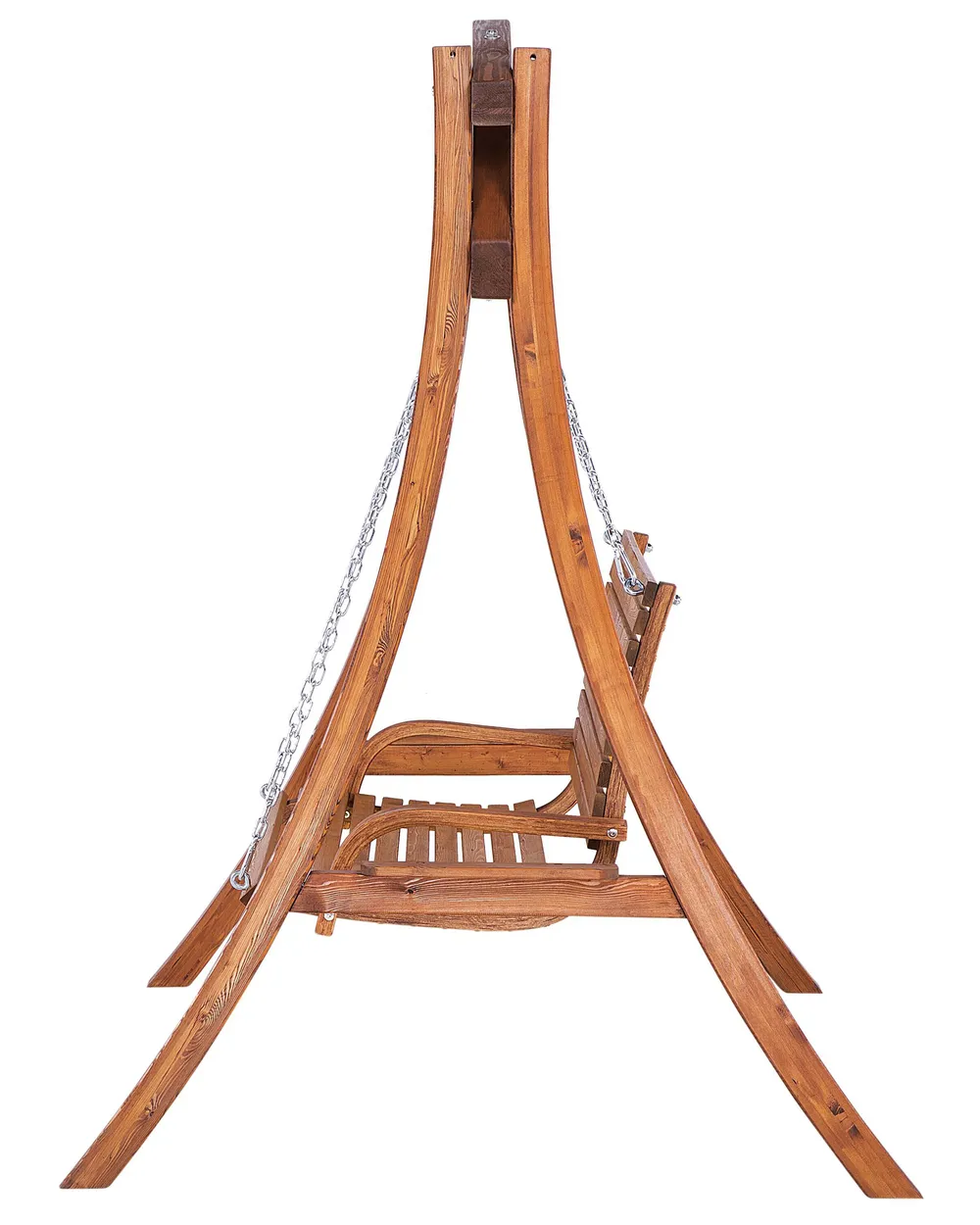 Patio Swing NOVARA Larch Wood Brown_732025