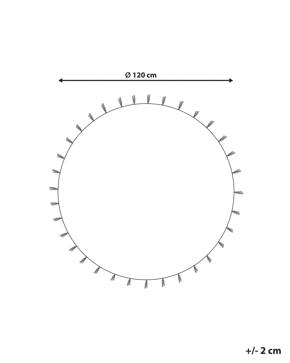 Dječji ZANAVI Višebojna ø 120 cm Juta_906535