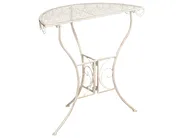 Bistro Set Folding JUINA Metal Light Beige_1002415