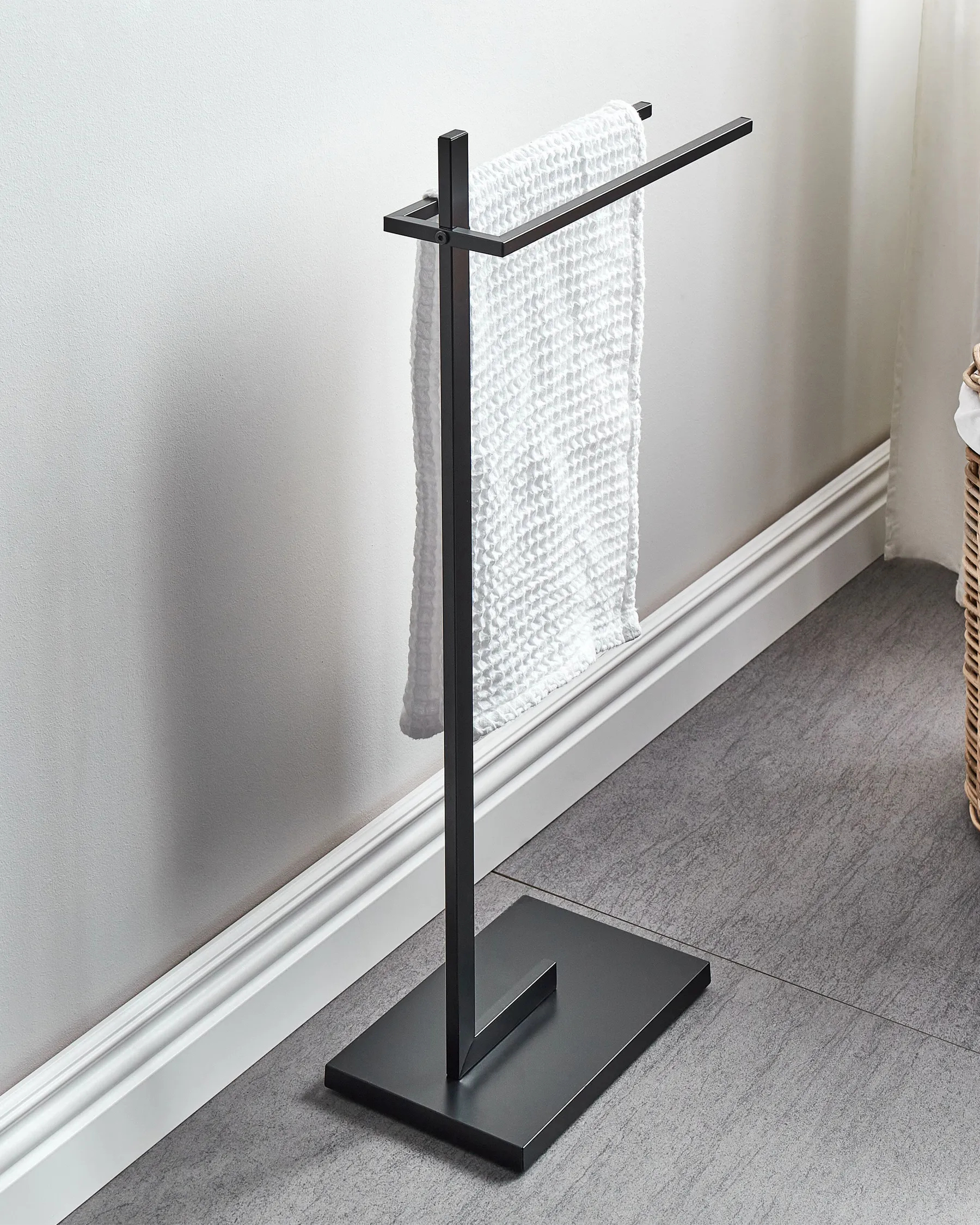 Towel Stand SELVA Metal Black_874718
