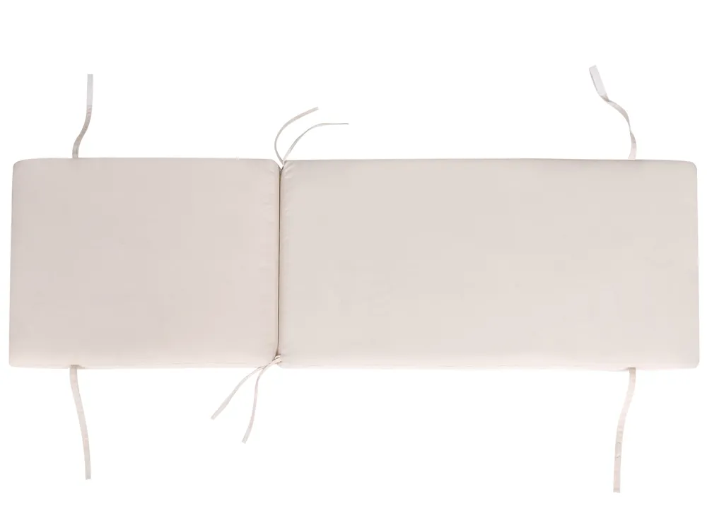 Sonnenliege mit Kissen VERDELLO mit Relaxfunktion Metall Beige_1078561