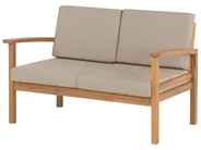 Lounge Set mit Tisch 4-Sitzer MANILA zertifiziertes Akazienholz Hellbraun_803046