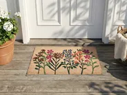 Fußmatte TEKKONA Naturfarben 40 x 60 cm Blume Kokosfasern_1050300