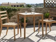 Outdoor Bistrotisch CHIOGGIA 70 cm 70 cm zertifiziertes Akazienholz Hellbraun_1038429