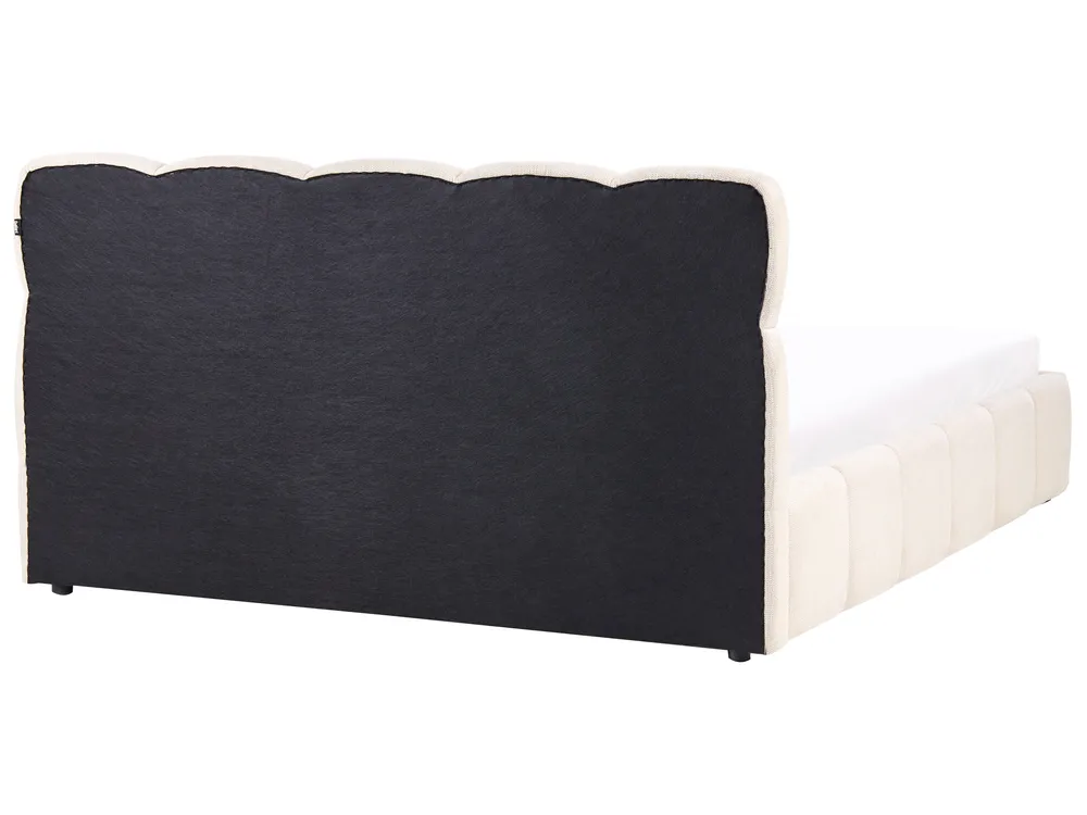 Ottoman Bed NOYON Fabric Light Beige 180 x 200 cm (EU Super King)_1056120