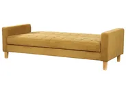 Sofa Bed 3 Seater VEHKOO Fabric Mustard_914598