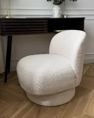 Drehsessel AYLO Bouclé Cremeweiß_1005538