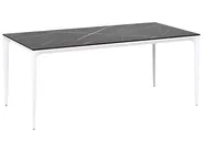 Gartentisch SOVARETO 180 cm 90 cm Marmor Optik Schwarzer Marmor_1008400