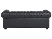 Sofa 3 Seater CHESTERFIELD Leather Black_539818