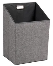 Tilt-Out Laundry Cabinet SAJAMA 40 cm with Shelves Bamboo Light Brown/ Grey_1136315