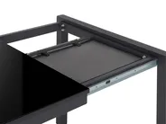 Ausziehbarer Esstisch GRANADA Schwarz 120/160 cm 80 cm_820886