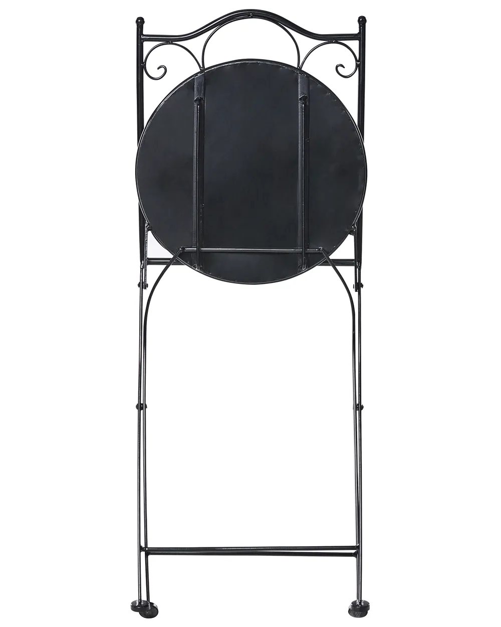 Gartenstuhl 2er Set CARONA klappbar Metall Schwarz_1065998
