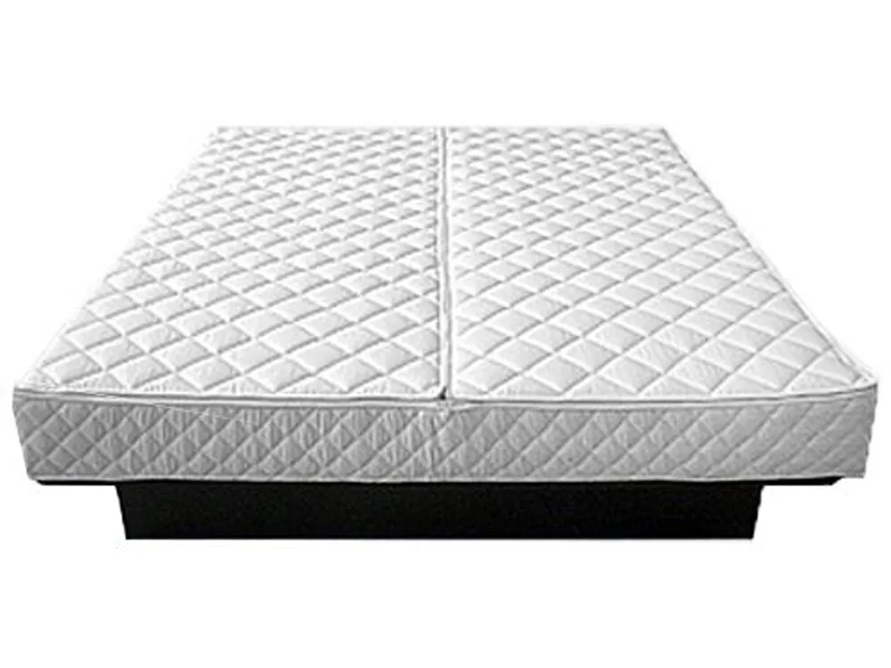 Wasserbett Stoff ROUEN 160 x 200 cm Hellbeige_996716