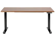 Schreibtisch elektrisch höhenverstellbar DESTINAS 160 cm 72 cm Braun / Schwarz_899689