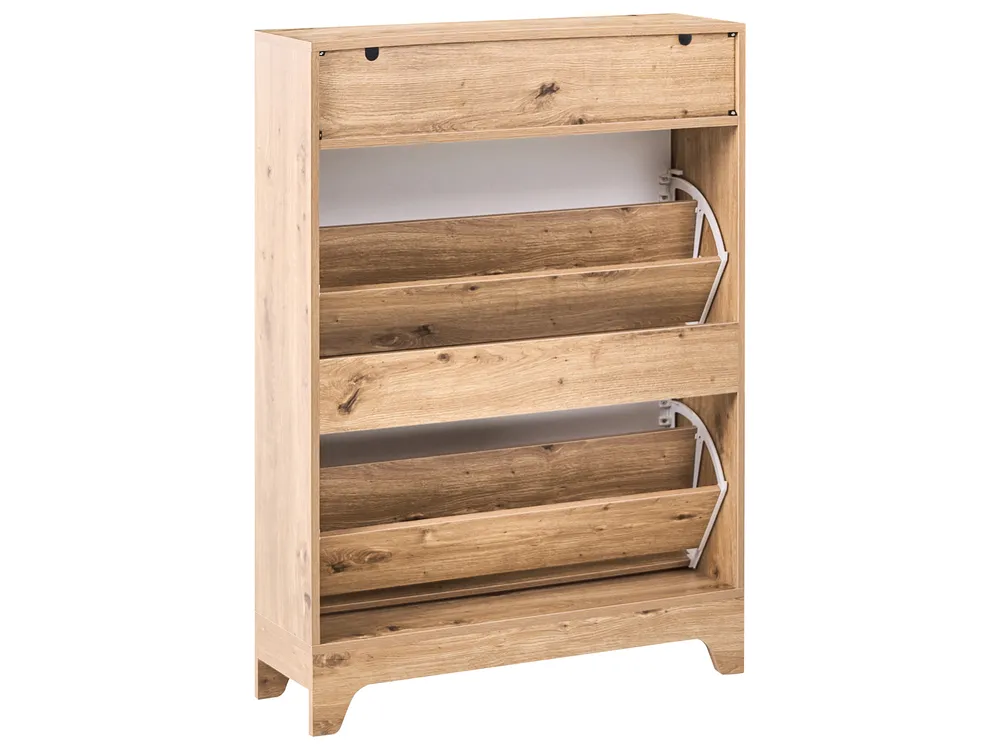 Shoe Storage Cabinet GATTON Light Brown_1014876