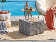 Pouf NALLI Kunststoff Grau_939227