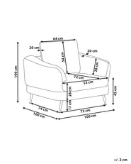 Armchair KJAER Chenille Taupe_1006886