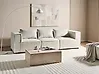 Modulsofa 3-Sitzer AXEBO Bouclé Cremeweiß