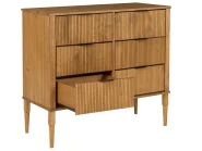 Schlafzimmer Set Kiefernholz AMBAZAC 160 x 200 cm Hellbraun_1118973