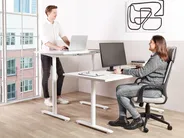Schreibtisch elektrisch höhenverstellbar DESTINAS 160 cm 72 cm Weiß_899577