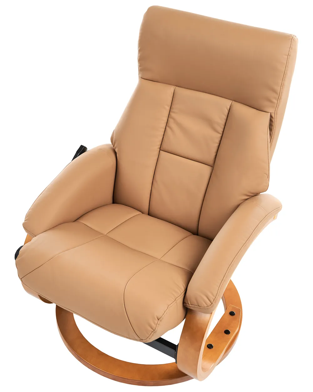 Massagestuhl FORCE mit Fußstütze Kunstleder Sandbeige_697898