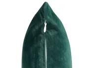 Dekokissen 2er Set CEROPEGIA 45 x 45 cm Samtstoff Smaragdgrün Geometrisches Muster_810856