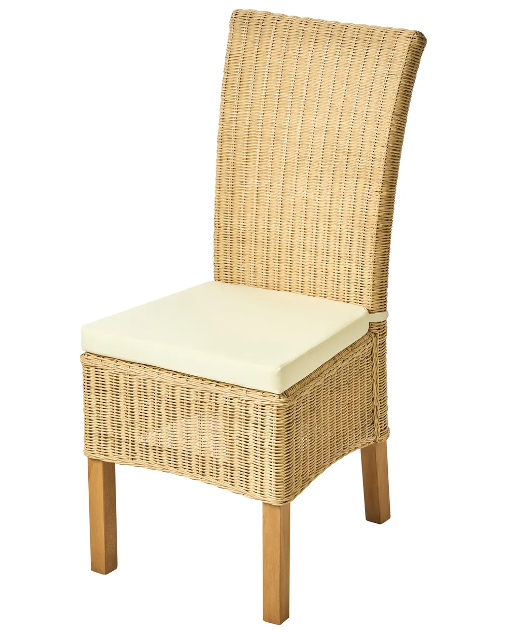 Set of 2 Dining Chairs ANDES Rattan Natural_1018433