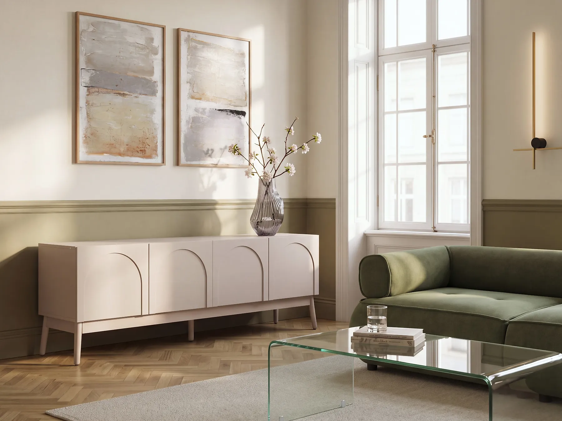 TV Stand BOULIA Light Beige_1169245