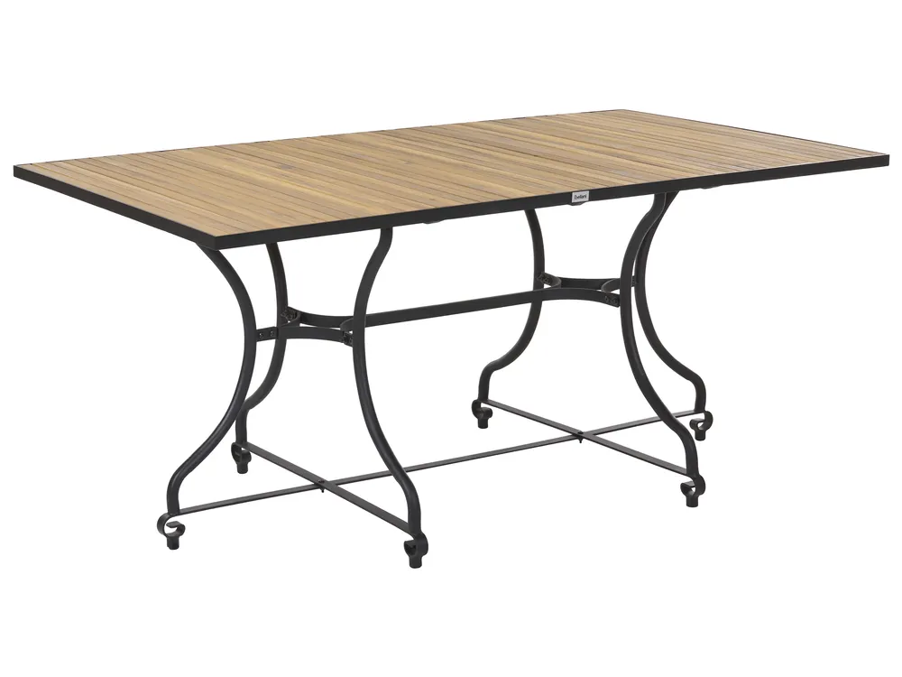 Gartentisch LASCARI 160 cm 90 cm Akazienholz Hellbraun