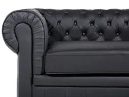 Sofa 3 Seater CHESTERFIELD Leather Black_539805