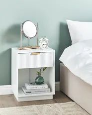 1 Drawer Bedside Table SUMMERVILLE White_962842