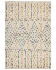 Rug KADAPA Beige 160 x 230 cm Cotton_839180