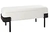 Upholstered Storage Bench WARREN Chenille Off-White