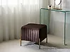 Hocker UTAH Samtstoff Dunkelbraun