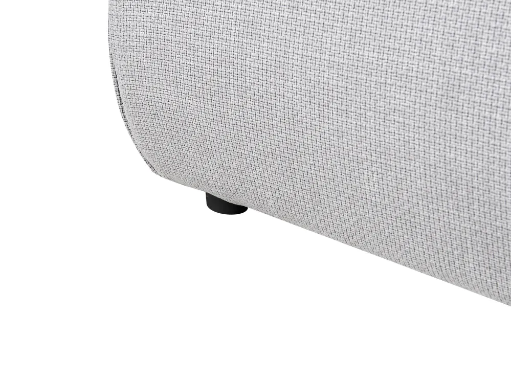 Wasserbett Stoff VINAY 160 x 200 cm Hellgrau_970413